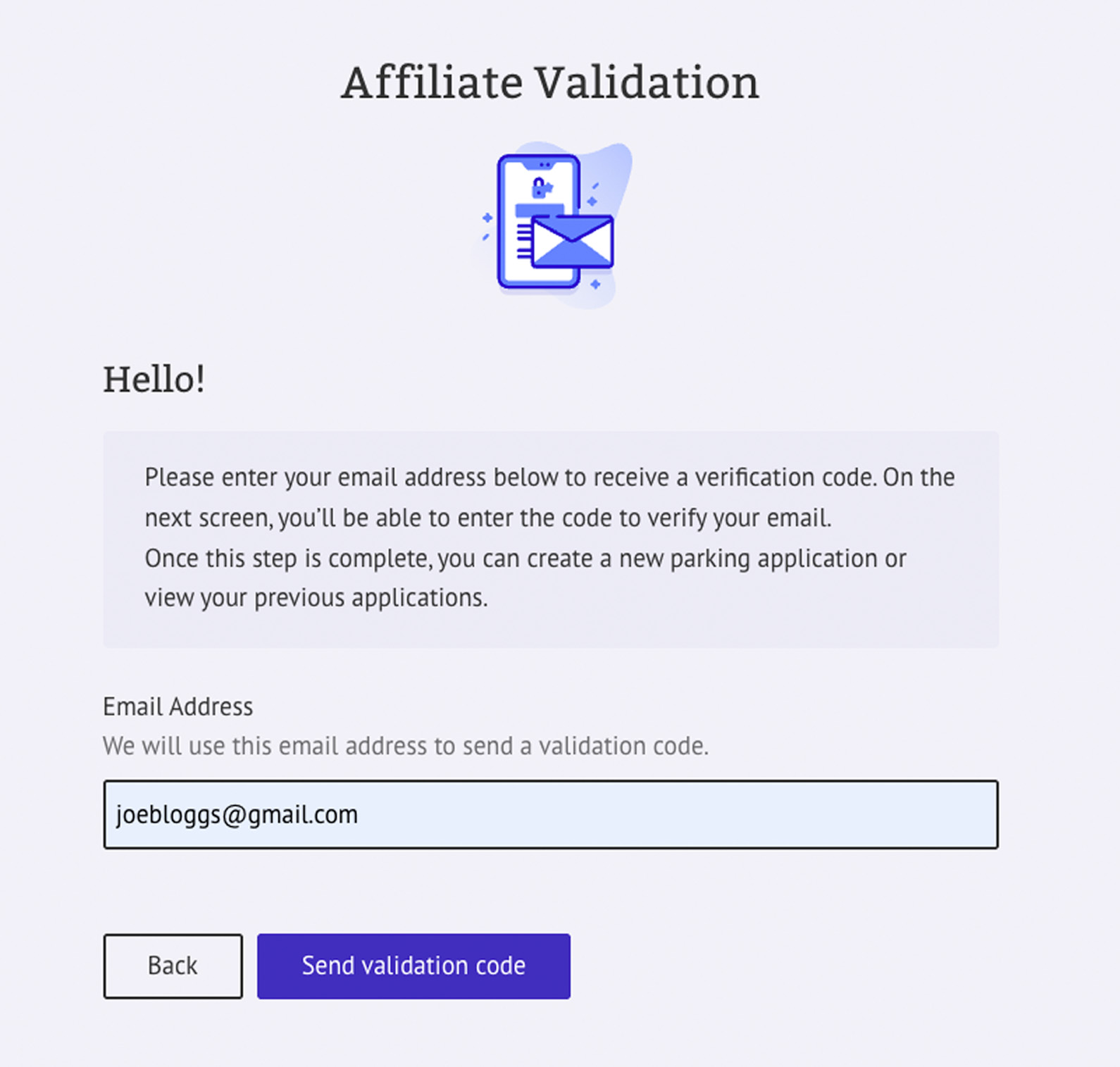Affiliate validation